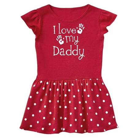 Inktastic I Love My Daddy Fathers Day Gift Toddler Girl Dress