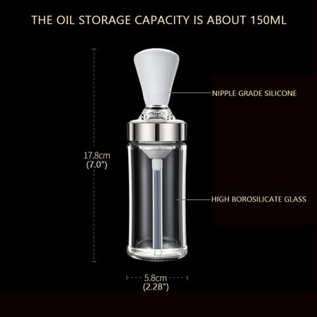 Kitchen Glass Olive Oil Bottle Brush 2 In 1 Silicone Measuring Dispenser Cooking Baking BBQ Grill Vinegar Turkey Basting
Kitchen Glass Olive Oil Bottle Brush 2 In 1 Silicone Measuring Dispenser Cooking Baking BBQ Grill Vinegar Turkey Basting