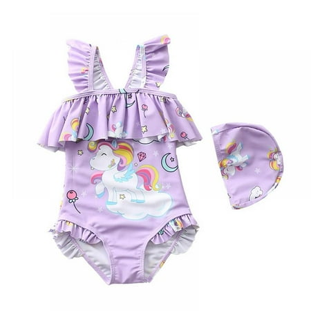 Baozhu Girls Swimsuit Ruffle Strap Bathing Suit Kids One Piece Swimsuits Cute Swimwear with Hat 1-7 Years
Baozhu Girls Swimsuit Ruffle Strap Bathing Suit Kids One Piece Swimsuits Cute Swimwear with Hat 1-7 Years