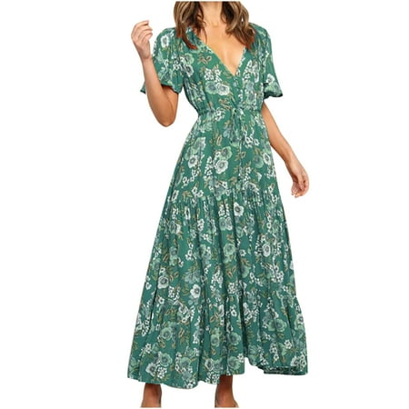 Red Dresses for Women Wedding Dress Women s Summer Fashion Floral Print Casual Short Sleeve V-Neck Loose Fit Dress Summer Dresses for Women 2022 Maxi Dress Savings Clearance Deals Green XL
Red Dresses for Women Wedding Dress Women s Summer Fashion Floral Print Casual Short Sleeve V-Neck Loose Fit Dress Summer Dresses for Women 2022 Maxi Dress Savings Clearance Deals Green XL