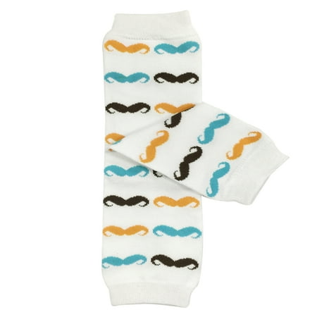Wrapables® Adorable Designs Baby Leg Warmers O/S Moustaches
