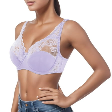 BSDHBS Bras for Women Lace Underwear Large Size Bra Thin Cup Comfort Adjustable Bra Purple Size 100C
BSDHBS Bras for Women Lace Underwear Large Size Bra Thin Cup Comfort Adjustable Bra Purple Size 100C