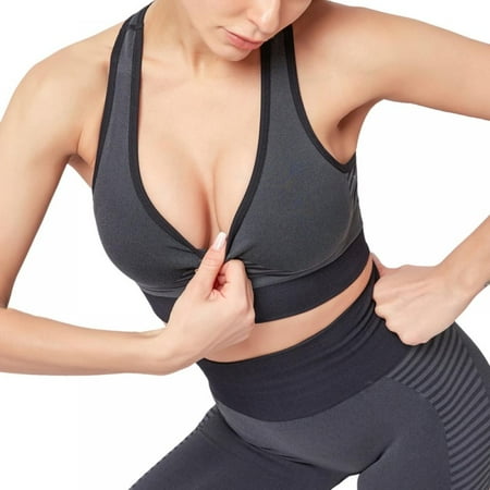 Norbi Ladies Sexy Gather Striped Wirefree Elastic Sports Underwear Female Shockproof Running Stereotype Fitness Bra 
Norbi Ladies Sexy Gather Striped Wirefree Elastic Sports Underwear Female Shockproof Running Stereotype Fitness Bra