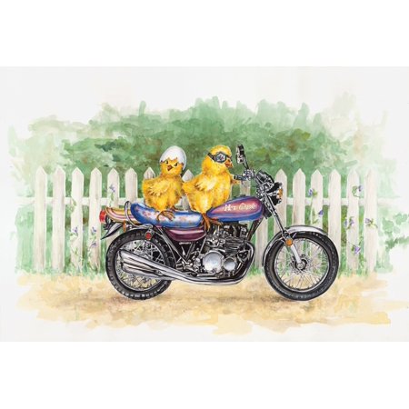 Biker Chicks-CHAKEL78404 Print 19"x28.25" by Charlsie Kelly in a Un (Canvas Only)