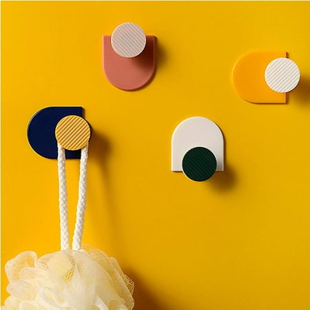 Adhesive Wall Hooks 4 Packs Utility Waterproof Geometric Hook Heavy Duty Wall Hangers
Adhesive Wall Hooks 4 Packs Utility Waterproof Geometric Hook Heavy Duty Wall Hangers