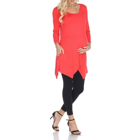 White Mark Women s Maternity Kayla Tunic Top