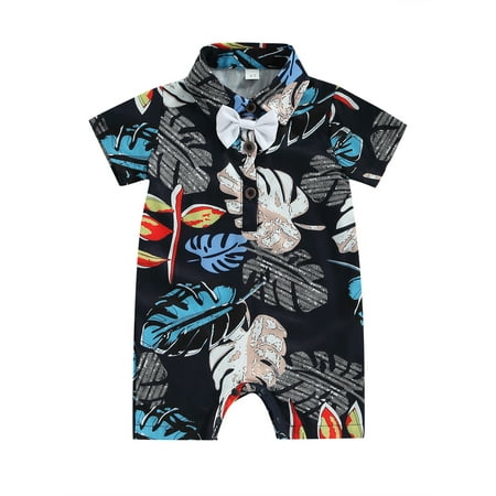 Calsunbaby Infants Baby Boy Romper Newborn Leaf Print Turn-Down Collar Short Sleeve Jumpsuit with Bow Tie Summer Streetwear
Calsunbaby Infants Baby Boy Romper Newborn Leaf Print Turn-Down Collar Short Sleeve Jumpsuit with Bow Tie Summer Streetwear