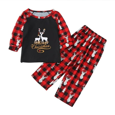 Tangnade home pajamas Christmas Kids Print Blouse Tops And Pants Xmas Family Clothes Pajamas Fashion Suits Red 10T
Tangnade home pajamas Christmas Kids Print Blouse Tops And Pants Xmas Family Clothes Pajamas Fashion Suits Red 10T
