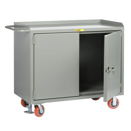 Little Giant Mobile Cabinet Workbench with Locking Doors