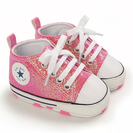 Baby Girls Casual Cute Sequin Skate Shoes High Top Lace-up Soft Sole Non-slip Shoes For Walking
Baby Girls Casual Cute Sequin Skate Shoes High Top Lace-up Soft Sole Non-slip Shoes For Walking