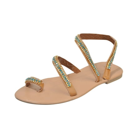 Women s Rhinestone Sandals T-Strap Bohemian Pearl Crystal Flat Sandals Summer Strappy Flat Sandals Casual Slingback Gladiator Sandals
Women s Rhinestone Sandals T-Strap Bohemian Pearl Crystal Flat Sandals Summer Strappy Flat Sandals Casual Slingback Gladiator Sandals