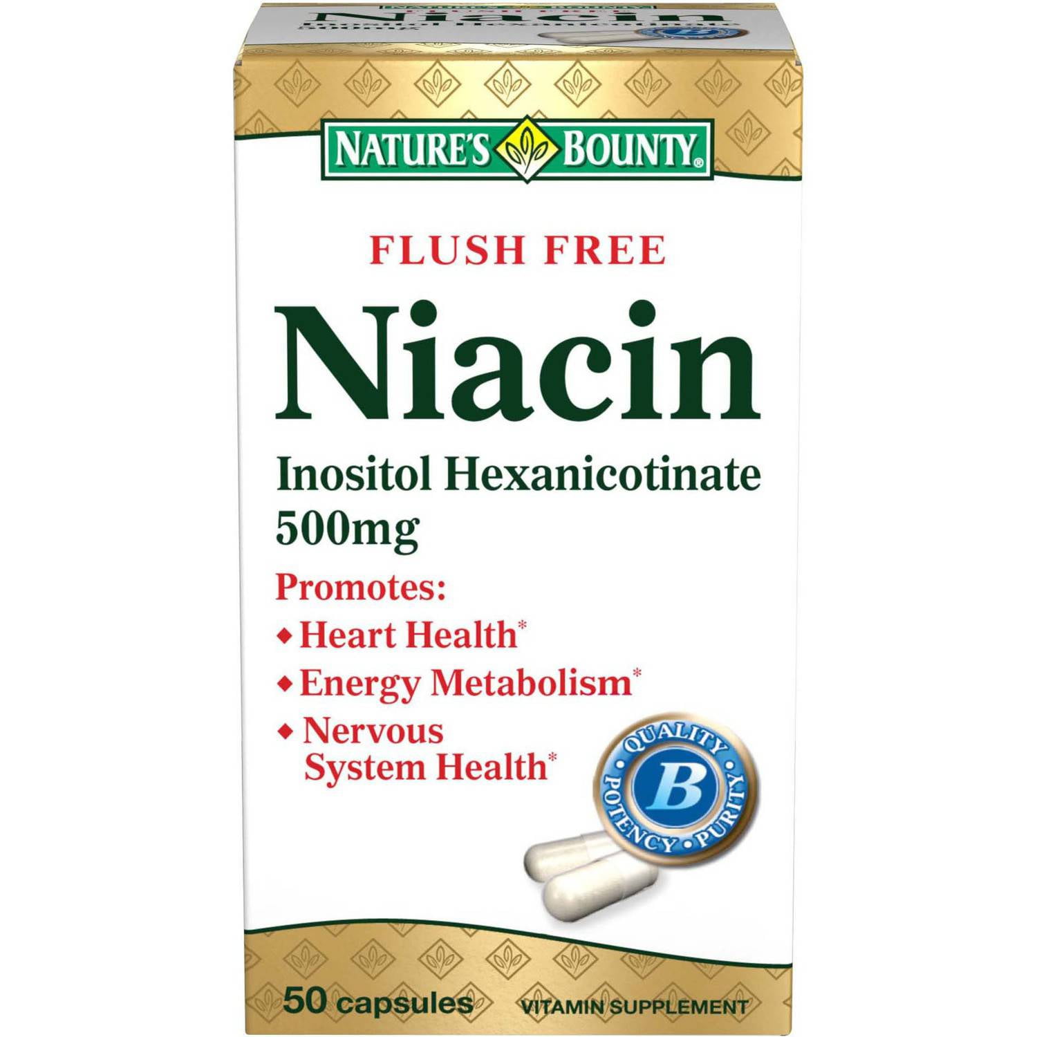 SloNiacin 500mg Dietary Supplement Niacin Tablets
