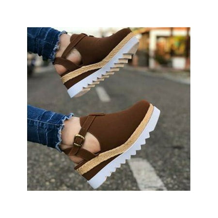 Avamo Woman Lady Sandals Platform Wedges Shoes