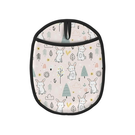 Sikiie Rabbit Forest Silicone Pot Holders Oven Mitts Heat Resistant Hot Pads Non Slip Pot Holder for Kitchen Baking and Cooking 9.4 x 7.5 Inches
Sikiie Rabbit Forest Silicone Pot Holders Oven Mitts Heat Resistant Hot Pads Non Slip Pot Holder for Kitchen Baking and Cooking 9.4 x 7.5 Inches