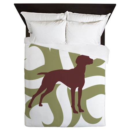 CafePress - Vizsla Dog Tribal - Queen Duvet Microfiber