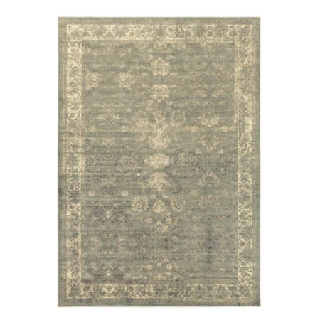 7.85' x 9.85' Sweet Antiquities Dolphin Gray and Brash Beige Shed-Free Area Throw Rug