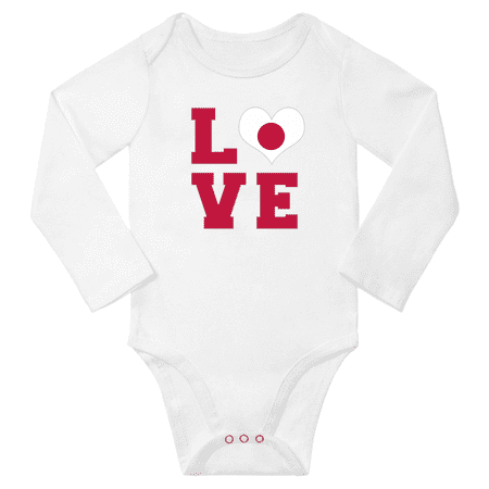 Love Japan Heart Flag Baby Long Slevve Rompers Clothes Outfits (White 18-24 Months)
Love Japan Heart Flag Baby Long Slevve Rompers Clothes Outfits (White 18-24 Months)