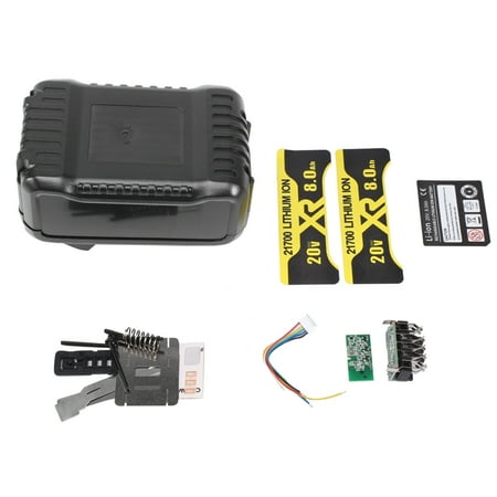 10X21700 - Battery Plastic Case PCB Charging Protection Circuit Board for 18V 20V with 8.0Ah Sticker
10X21700 - Battery Plastic Case PCB Charging Protection Circuit Board for 18V 20V with 8.0Ah Sticker