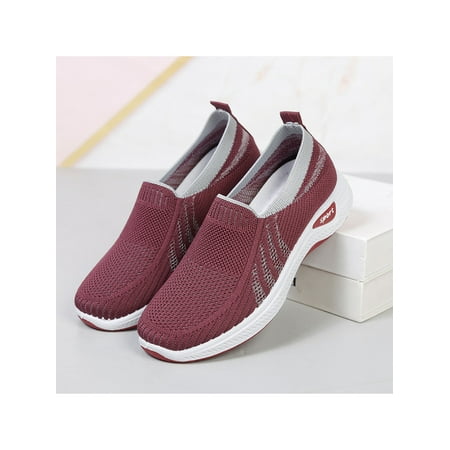 Fangasis Women s Walking Shoes Slip On Flats Patchwork Sneakers Women Casual Sneaker Workout Comfortable Sport Shoe Red Gray 6.5
Fangasis Women s Walking Shoes Slip On Flats Patchwork Sneakers Women Casual Sneaker Workout Comfortable Sport Shoe Red Gray 6.5