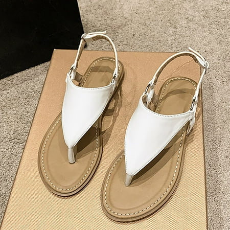 HAOTAGS Women s Flat Sandals Open Toe Solid Color T Strap Causal Beach Shoes for Women
HAOTAGS Women s Flat Sandals Open Toe Solid Color T Strap Causal Beach Shoes for Women