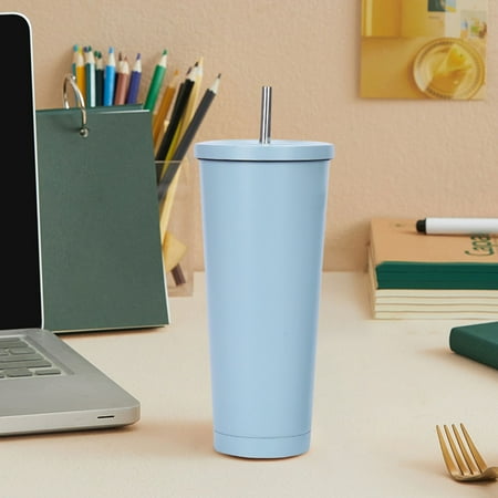 VBVC Fashionable Stainless Steel Straw Cup Coffee Cup 750Ml Large Capacity Vacuum Portable insulation Gift Cup
VBVC Fashionable Stainless Steel Straw Cup Coffee Cup 750Ml Large Capacity Vacuum Portable insulation Gift Cup