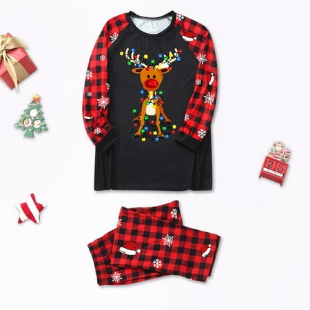 Daddy Dad Sleepwear For Christmas Family Matching Pajamas Cute Big Headed Deer Print Pjs Plaid Long Sleeve Tops And Pants Soft Casusal Holiday Sleepwear
Daddy Dad Sleepwear For Christmas Family Matching Pajamas Cute Big Headed Deer Print Pjs Plaid Long Sleeve Tops And Pants Soft Casusal Holiday Sleepwear