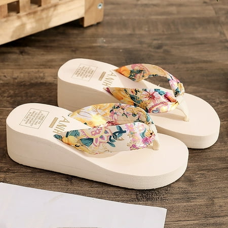 NECHOLOGY Flip Flops for Women Summer Bronzing Printing Satin Sandals Beach Slope Heel Flip Flop House Shoes for Women under 5 Beige 8
NECHOLOGY Flip Flops for Women Summer Bronzing Printing Satin Sandals Beach Slope Heel Flip Flop House Shoes for Women under 5 Beige 8