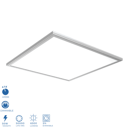Perlglow 2x2 LED Flat Panel Light Fixtures High Efficiency 50W LED Drop Ceiling Light Dimmable Cool White 4100K.
Perlglow 2x2 LED Flat Panel Light Fixtures High Efficiency 50W LED Drop Ceiling Light Dimmable Cool White 4100K.