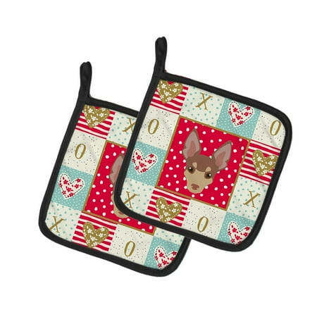 Carolines Treasures CK5220PTHD Miniature Fox Terrier Love Pair of Pot Holders 7.5HX7.5W multicolor
Carolines Treasures CK5220PTHD Miniature Fox Terrier Love Pair of Pot Holders 7.5HX7.5W multicolor