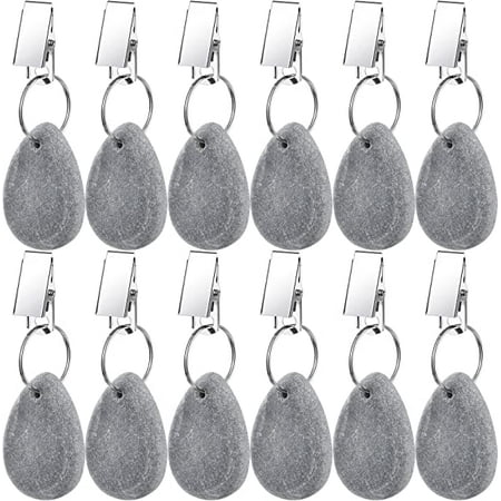 12 Pieces Tablecloth Weights Tablecloth Pendant Teardrop Shape Table Cover Weights Stone Table Weights Hangers with Metal Clip for Tablecloth Decoration Family Dinner Outdoor Picnic (Light Gray)
12 Pieces Tablecloth Weights Tablecloth Pendant Teardrop Shape Table Cover Weights Stone Table Weights Hangers with Metal Clip for Tablecloth Decoration Family Dinner Outdoor Picnic (Light Gray)