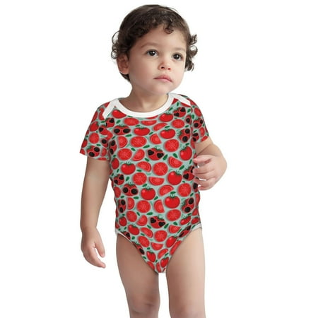 Fotbe Cute Tomato Pattern Unisex-baby Short-sleeve Bodysuit Short Sleeve Bodysuits One-piece 100% Organic Cotton for Infant Baby Boys Unisex-12 Months
Fotbe Cute Tomato Pattern Unisex-baby Short-sleeve Bodysuit Short Sleeve Bodysuits One-piece 100% Organic Cotton for Infant Baby Boys Unisex-12 Months