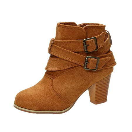 WANYNG Shoes Thick Scrub Heel Ankle Women s Buckle High Fashion Boots Student Belt Women s Boots Dark Boots for Girls round Toe Boot Women
WANYNG Shoes Thick Scrub Heel Ankle Women s Buckle High Fashion Boots Student Belt Women s Boots Dark Boots for Girls round Toe Boot Women