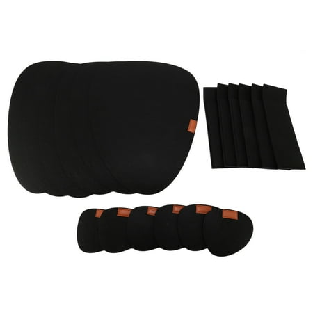Felt Placemat Set of 18 - Washable -Heat-Resistant Placemats -Contains Coasters and Cutlery Bag Black
Felt Placemat Set of 18 - Washable -Heat-Resistant Placemats -Contains Coasters and Cutlery Bag Black