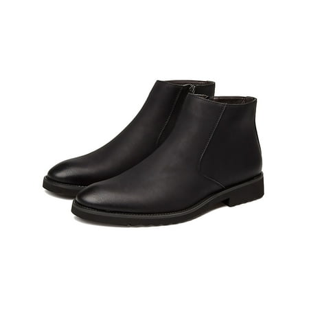 Lacyhop Men Low Calf Bootie Zip Up Work Boots Pointy Toe Ankle Boot Daily Non-Slip Fashion Booties Waterproof Block Winter Shoes Black 6.5
Lacyhop Men Low Calf Bootie Zip Up Work Boots Pointy Toe Ankle Boot Daily Non-Slip Fashion Booties Waterproof Block Winter Shoes Black 6.5