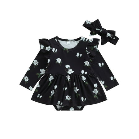 jaweiwi Baby Toddler Girl 2Pcs Fall Romper Dresses Outfits 0 3M 6M 12M 18M Long Sleeve Floral Print Jumpsuit with Headband Set Infant Clothes
jaweiwi Baby Toddler Girl 2Pcs Fall Romper Dresses Outfits 0 3M 6M 12M 18M Long Sleeve Floral Print Jumpsuit with Headband Set Infant Clothes