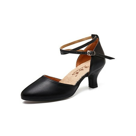 Rotosw Ladies Latin Shoe Ballroom Sandals Tango Dancing Shoes Non-Slip Social Dress Pumps Dance Cross Ankle Strap Black 5.5CM 4.5
Rotosw Ladies Latin Shoe Ballroom Sandals Tango Dancing Shoes Non-Slip Social Dress Pumps Dance Cross Ankle Strap Black 5.5CM 4.5