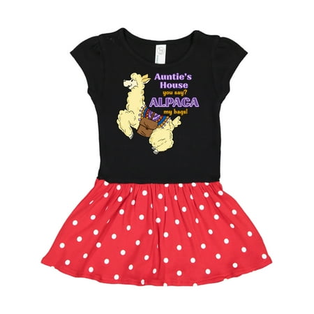 Inktastic Cute Jumping Alpaca-Auntie s You Say ALPACA my bags! Gift Toddler Girl Dress
Inktastic Cute Jumping Alpaca-Auntie s You Say ALPACA my bags! Gift Toddler Girl Dress