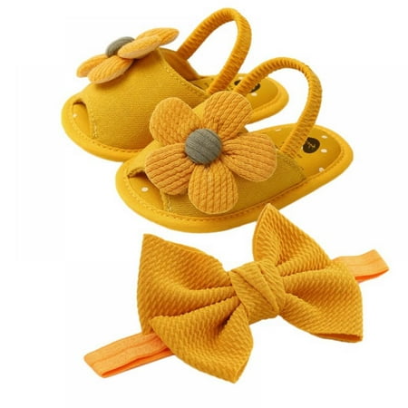 Baby Girls Summer Shoes Headband Set Anti-slip Soft Sole Girl Sandals Outdoor First Walker Toddler Girls Summer Sandals 0-18M
Baby Girls Summer Shoes Headband Set Anti-slip Soft Sole Girl Sandals Outdoor First Walker Toddler Girls Summer Sandals 0-18M