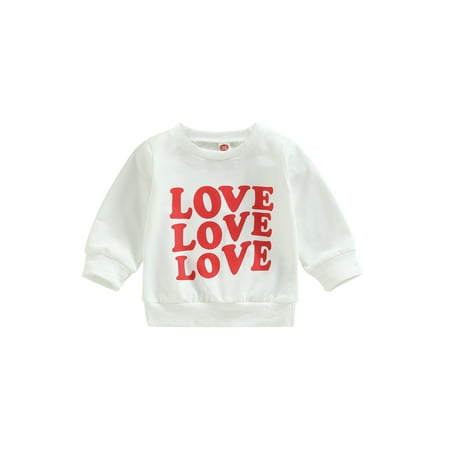 Toddler Baby Girl Boy Girl Valentines Day Sweatshirt Little Love Heart Pullover Tops Casual Unisex Baby Outfit
Toddler Baby Girl Boy Girl Valentines Day Sweatshirt Little Love Heart Pullover Tops Casual Unisex Baby Outfit
