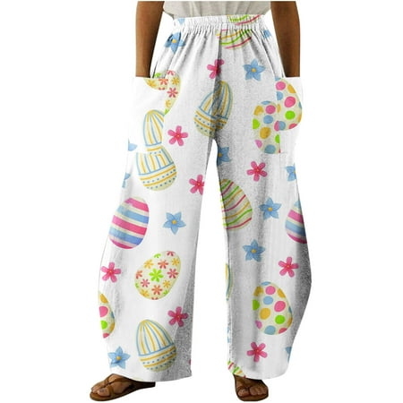 Women s Easter Wide Leg Yoga Pants Cute Bunny Rabbit Eggs Print Pajama Pants Elastic Mid Waist Baggy Comfortable Lounge Trousers
Women s Easter Wide Leg Yoga Pants Cute Bunny Rabbit Eggs Print Pajama Pants Elastic Mid Waist Baggy Comfortable Lounge Trousers