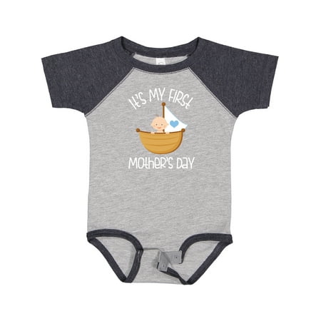 Inktastic 1st Mothers Day Outfit Boys Gift Baby Boy Bodysuit