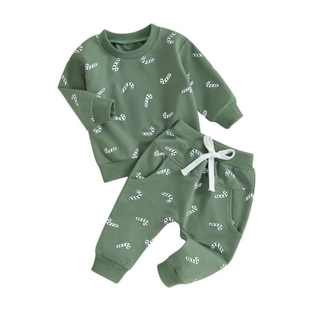 Michellecmm Baby Girl Boy Christmas Holiday Party Outfits Clothes Toddler Long Sleeve Candy Print Sweatshirt+Elastic Waistband Pants 2Pcs Clothes for Newborn
Michellecmm Baby Girl Boy Christmas Holiday Party Outfits Clothes Toddler Long Sleeve Candy Print Sweatshirt+Elastic Waistband Pants 2Pcs Clothes for Newborn