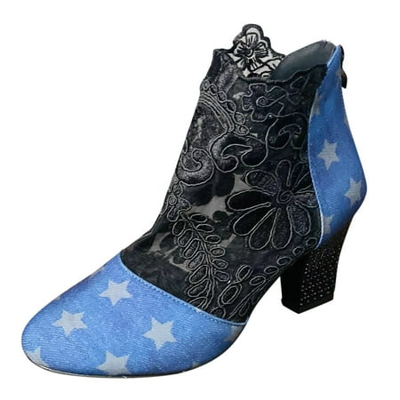 Cathalem Women Thick High Heeled Shoes Lace Flower Decoration Breathable Casual Sandals Black 42
Cathalem Women Thick High Heeled Shoes Lace Flower Decoration Breathable Casual Sandals Black 42