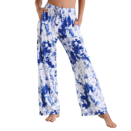 Liveday Women\ s Comfy Casual Pajama Pants Floral Print Drawstring Pocketed Palazzo Lounge Pants Wide Leg Loose
Liveday Women\ s Comfy Casual Pajama Pants Floral Print Drawstring Pocketed Palazzo Lounge Pants Wide Leg Loose
