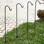 45" Triple Shepherd Hook Plant Stand, Black - Walmart.com