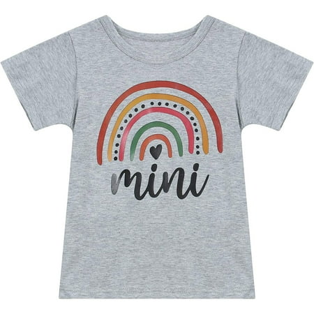 Little Girl Clothing Outfits Short Top Casual Rainbow Sleeve T Shirt Toddler Kids Over Matching Pull Girls Tops
Little Girl Clothing Outfits Short Top Casual Rainbow Sleeve T Shirt Toddler Kids Over Matching Pull Girls Tops