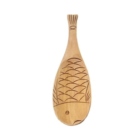 HOMEMAXS Wooden Rice Spoon Fish Shape Natural Wood Cooking Spoon Kitchen Accessories Dining Utensil (Varnish)
HOMEMAXS Wooden Rice Spoon Fish Shape Natural Wood Cooking Spoon Kitchen Accessories Dining Utensil (Varnish)