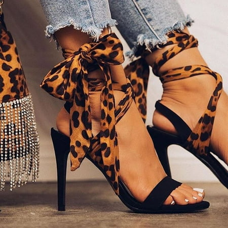 Holiday Savings 2022! Rourlinge Women s Sexy Suede Open Toe High Heel Leopard Print Ankle Strap Sandals Brown 40
Holiday Savings 2022! Rourlinge Women s Sexy Suede Open Toe High Heel Leopard Print Ankle Strap Sandals Brown 40