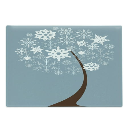 Snowy Trees Cutting Board Creative Design of a Tree Composed of Snowflakes Decorative Tempered Glass Cutting and Serving Board in 3 Sizes by Ambesonne
Snowy Trees Cutting Board Creative Design of a Tree Composed of Snowflakes Decorative Tempered Glass Cutting and Serving Board in 3 Sizes by Ambesonne