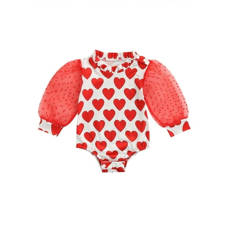 Jkerther Infant Girl Romper Valentines Outfit Lip Print Long Sleeve Bodysuit Baby Girl Jumpsuit with Headband 0-24 Months
Jkerther Infant Girl Romper Valentines Outfit Lip Print Long Sleeve Bodysuit Baby Girl Jumpsuit with Headband 0-24 Months
